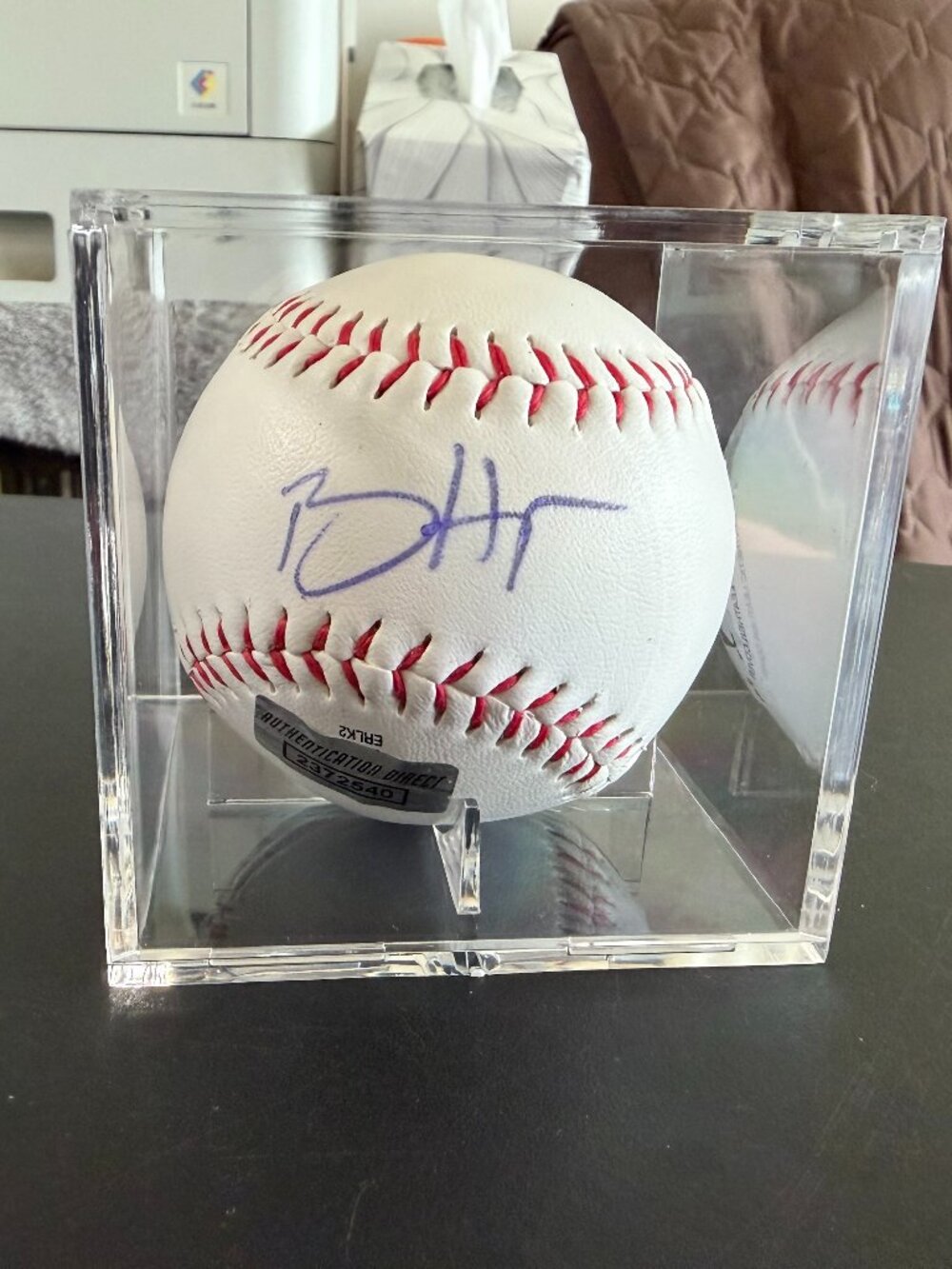 BRYCE HARPER SIGNED PHILADELPHIA PHILLIES AUTOGRAPHED RAWLINGS BASEBALL COA 15-1